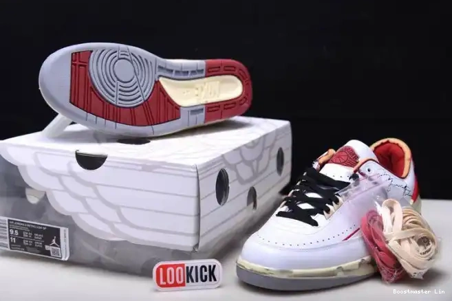 Bmlin DJ4375-106 Low 2 SP White Red Jordan Off-White Retro 0602
